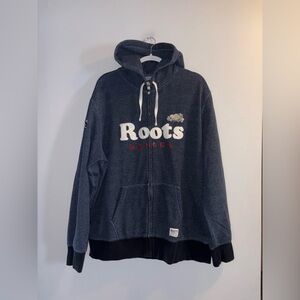 Roots | Navy Zip Up Hoodie